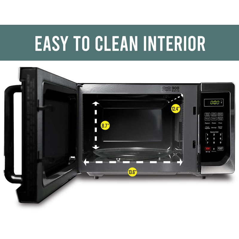 Farberware Compact Countertop Microwave Oven, 0.9 cu. ft., 900 Watts